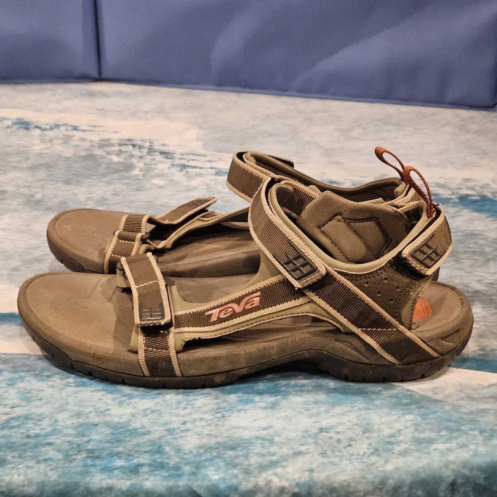 Teva Men's Sport Sandals Size 11 Brown Hiking Outdoor Adjustable Straps